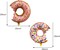 4PCS Donut Foil Balloons Kit Large Multicolor Sprinkle Aluminum Film Balloons for Baby Shower Donut Themed Party Birthday Decoration
